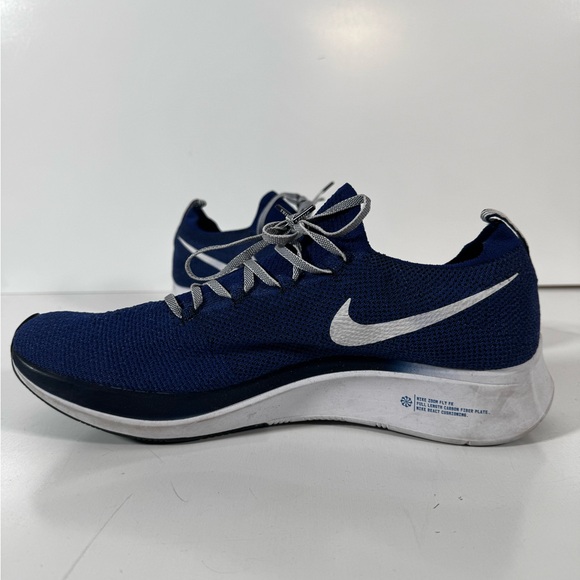 Nike Zoom Fly Flyknit Blue White Men’s Size 11 | Lightly Used Running Shoes - Picture 2 of 7